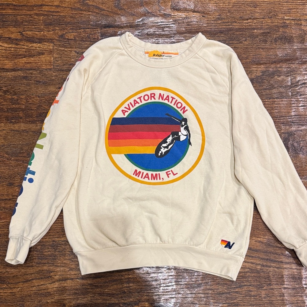 Aviator Nation Miami Crewneck Sweater